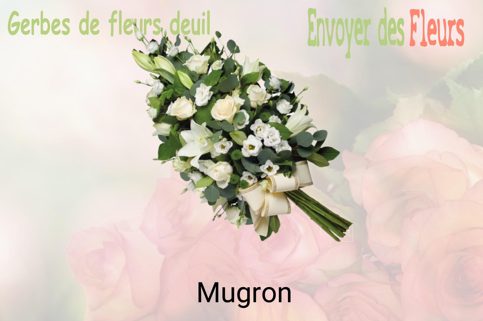 Gerbe de fleurs de deuil livrée à Mugron
